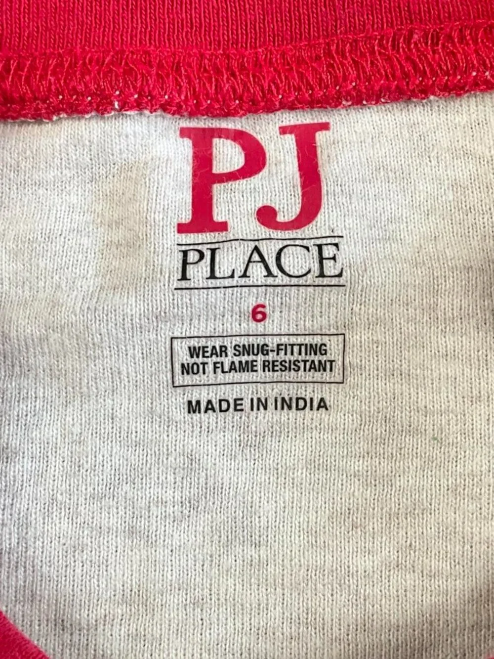 PJ Place Gingerbread Holiday Sleepwear Christmas Pajama Set Girls Sz 6